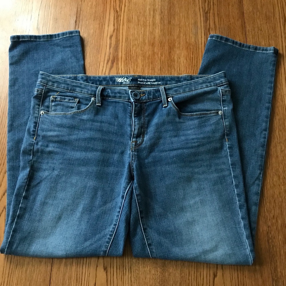 Mossimo 14/32R Straight leg blue jeans, 14 32